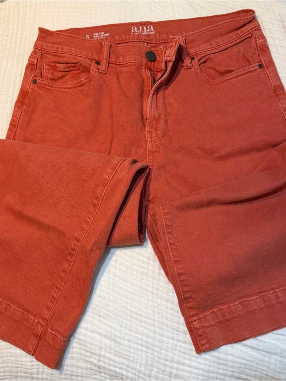 a.n.a women’s Burnt Orange Slim Straight Jeans